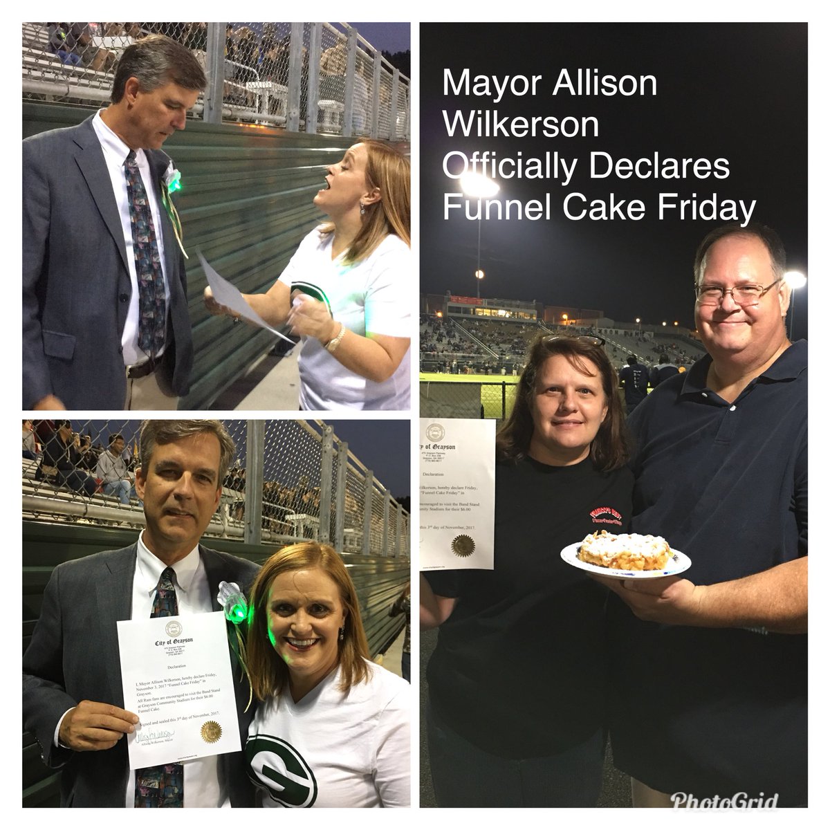 GraysonHSBand's tweet photo. #FunnelCakeFriday #FridayNightLights https://t.co/3GxvrSKB9g