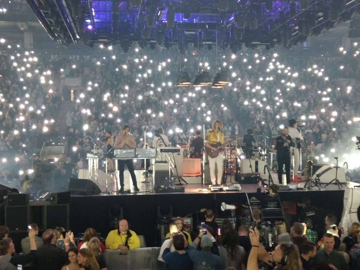 fattaie's tweet photo. @arcadefire with some friends, great show at the @AirCanadaCentre https://t.co/int76csHXp