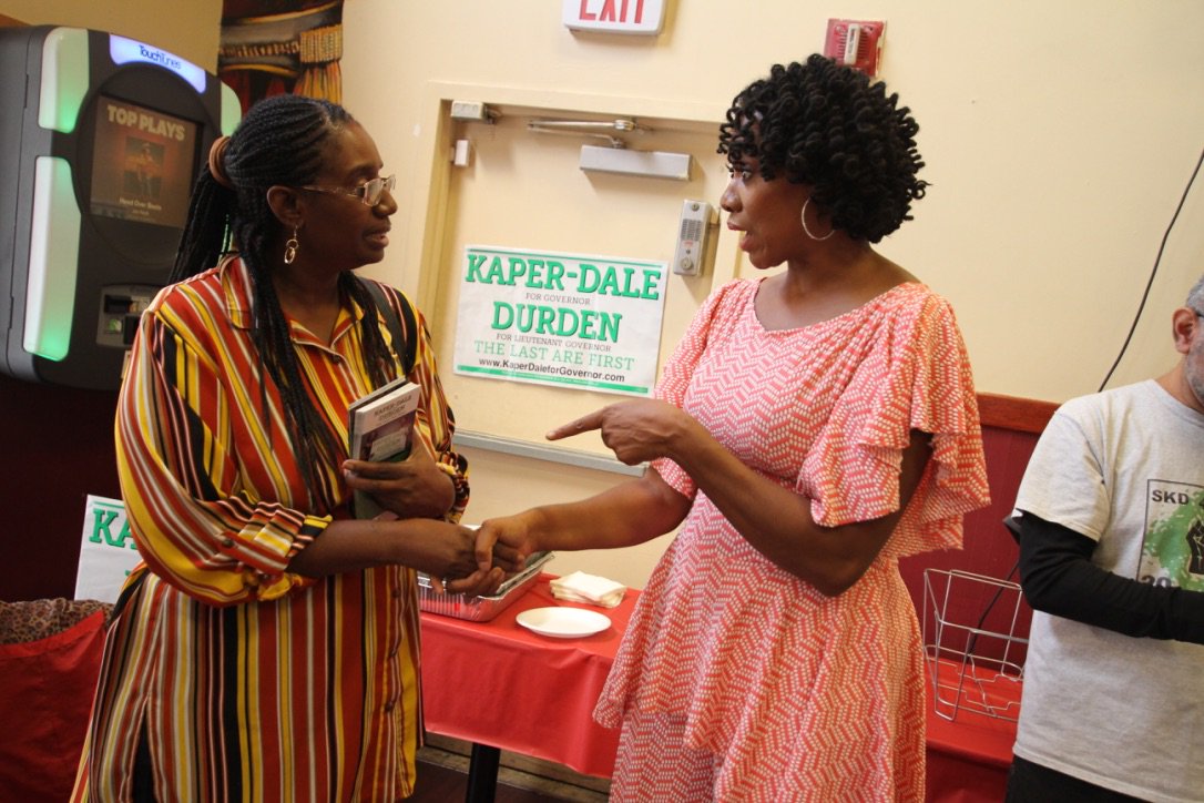 Lisardurden's tweet photo. #TakeAKnee 4 NJ!! VOTE #GreenParty #LisaDurden4LieutenantGovernor &amp; #SethKaperDale4Governor. #ElectionDayNovember7! #TheLastAreFirst! https://t.co/L2cCpQSUv1
