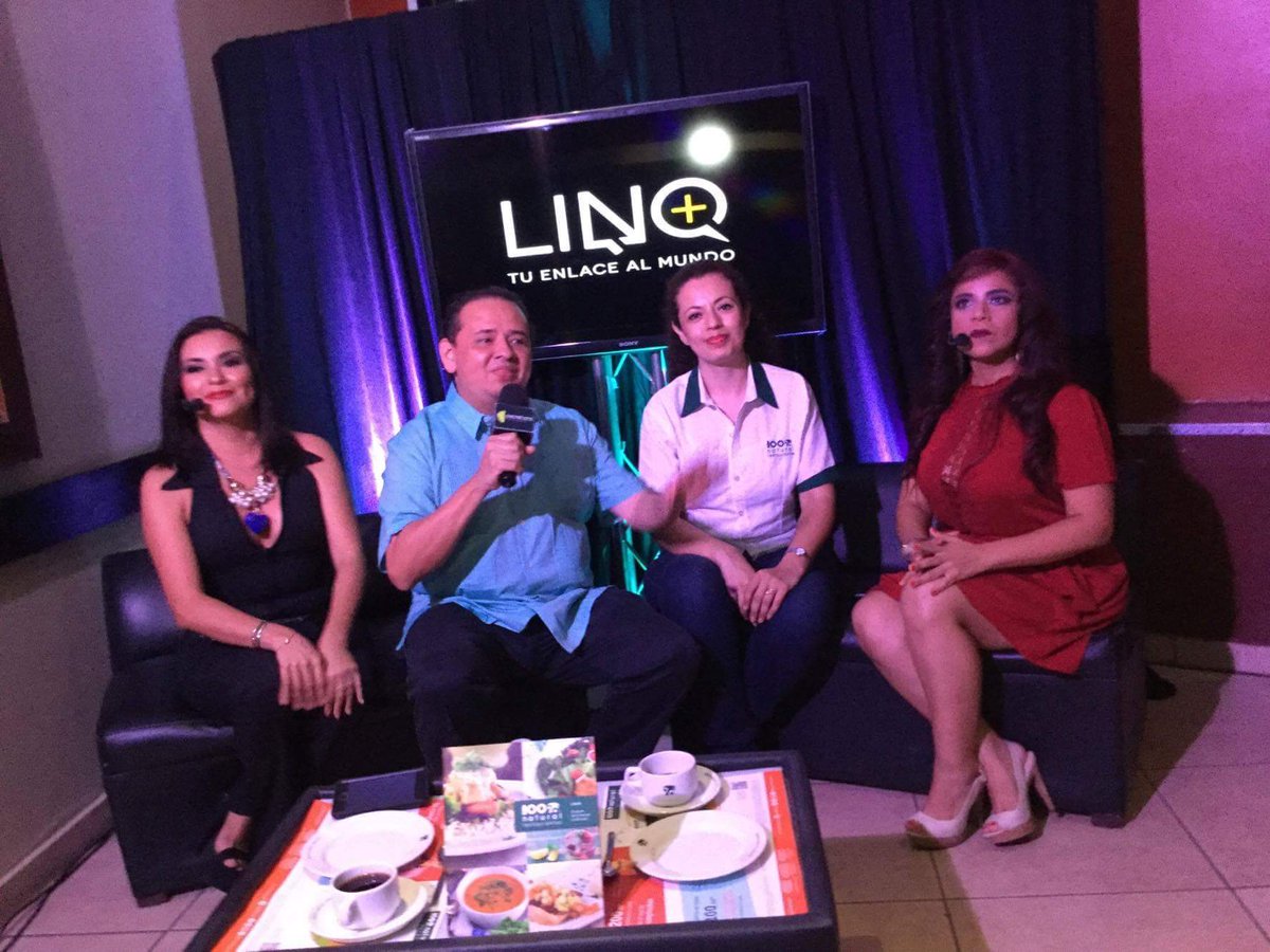 americanguiano's tweet photo. Un placer ser parte del lanzamiento de #linqtv un proyecto profesional de @Cerebro_Radio en @100Natural @FannyObe @EmilioML @yola84araujo https://t.co/IIaBvYbAn8