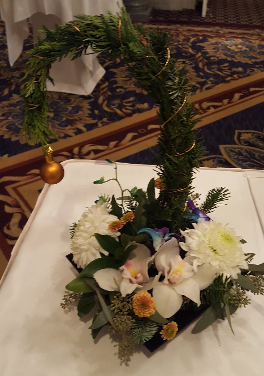 IamatSMHG's tweet photo. Amazing centerpieces tonight! #BlueAngelDinner @SMHG @Flowers780 https://t.co/AWHKmpe18Q