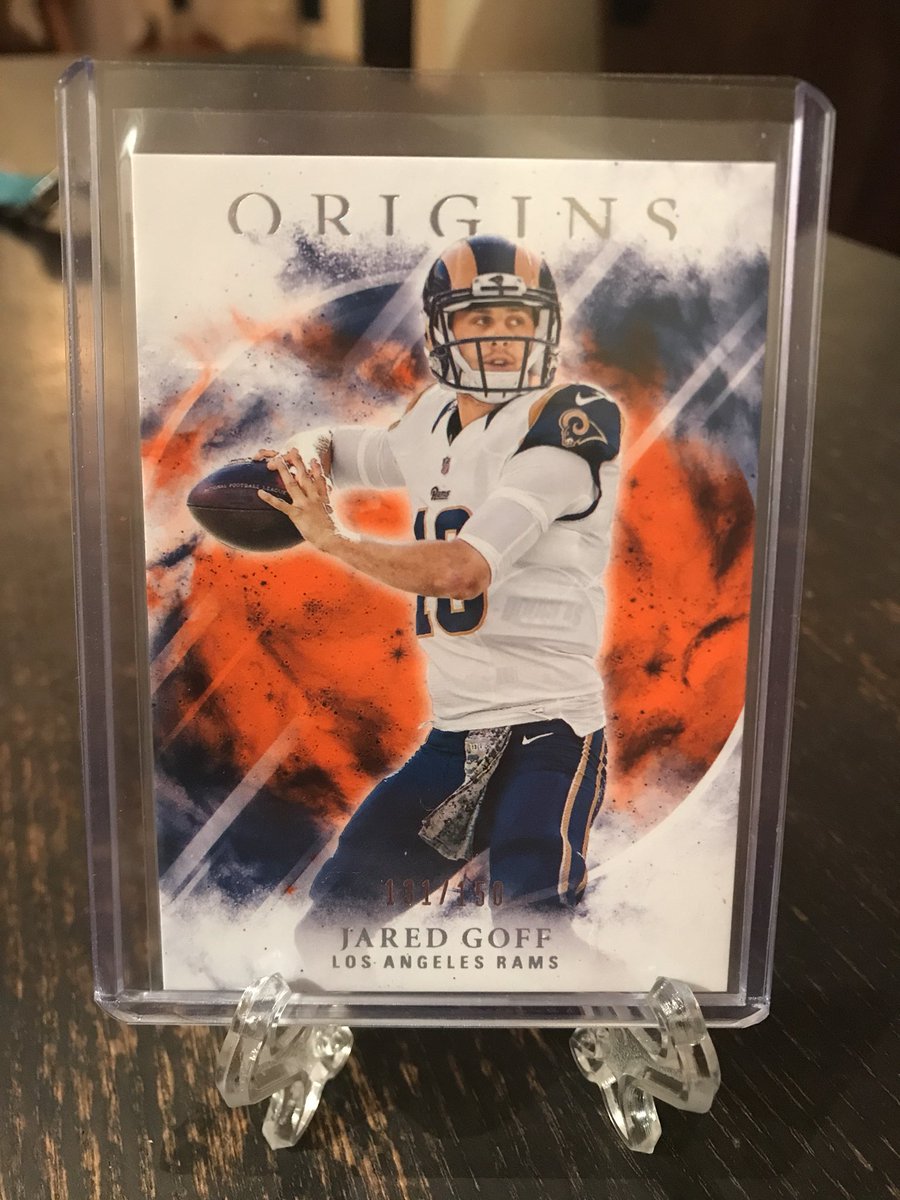 cheapcardsales's tweet image. Jared Goff origins /150. $2.25
#cheapCards #ccsRams