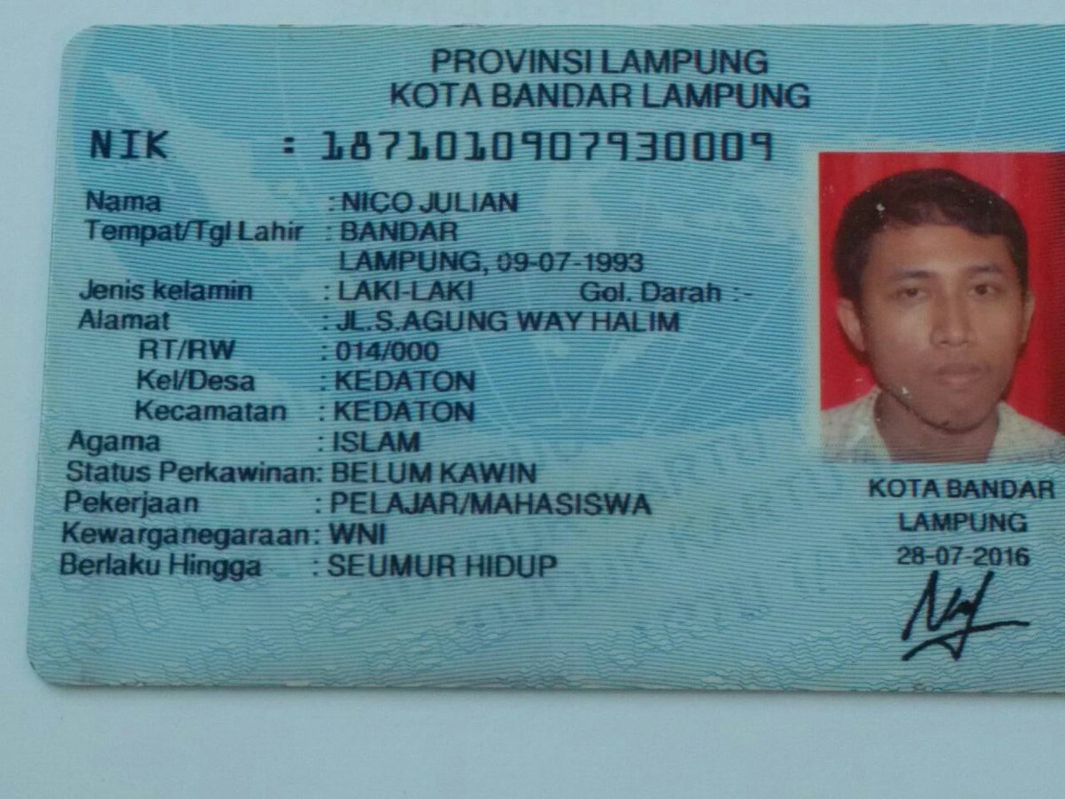 Kemenkumham Lampung on Twitter: "Satu lagi KTP tertinggal ...