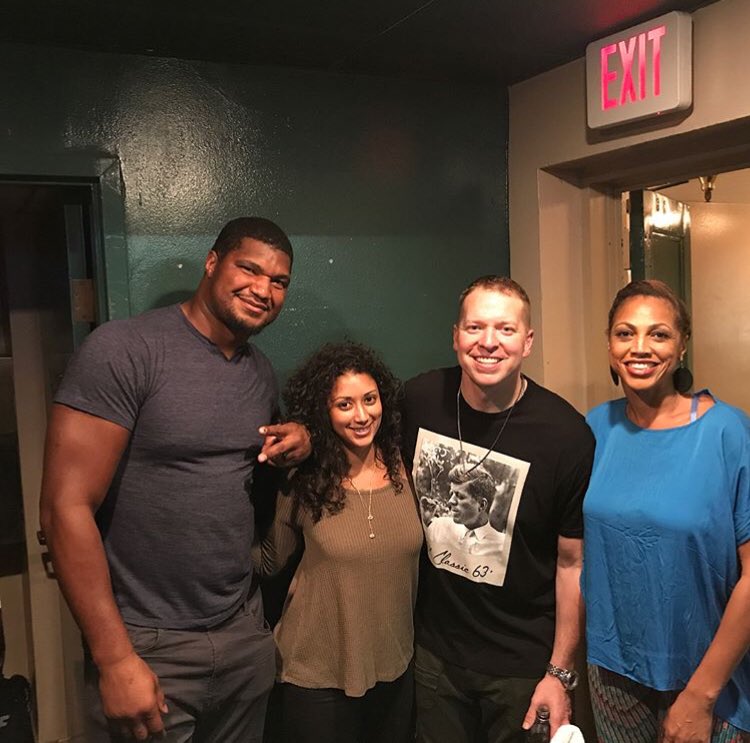 CalaisCampbell's tweet photo. Always good to see the homie @garyowencomedy bless the stage! #JustDoingWhatIDo https://t.co/Ymwpsr1DNs