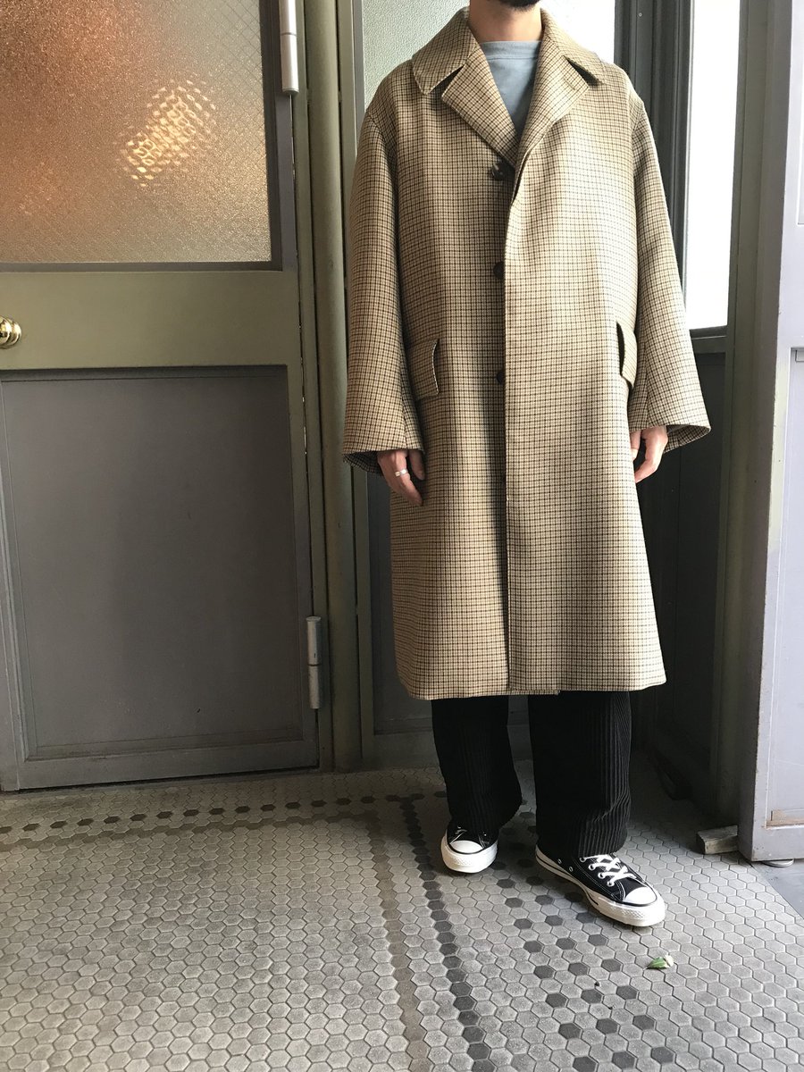 UNUSED 17aw ガンクラブチェックコート-