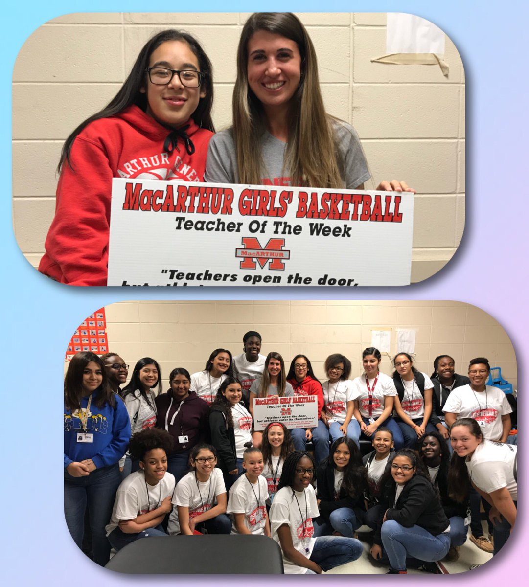 macladygenerals's tweet image. Congrats to Coach Massa as she was selected as our Educator of the Week! She’s definitely got one of the toughest jobs in the biz!🍎 🏀 🍎 🏀