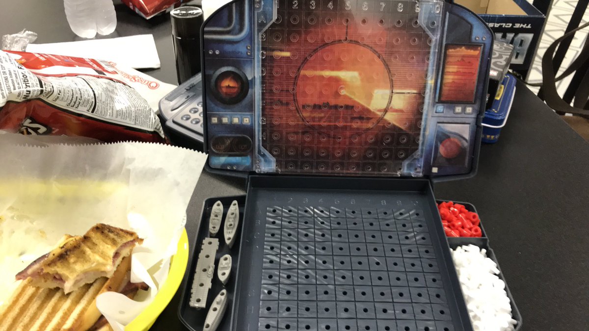 NerdyMarriage's tweet photo. Hanging out at our new game shop. @luckydicecafe #Huntsville #gameshops gonna beat hubs at battleship https://t.co/Tjdfug0xmz
