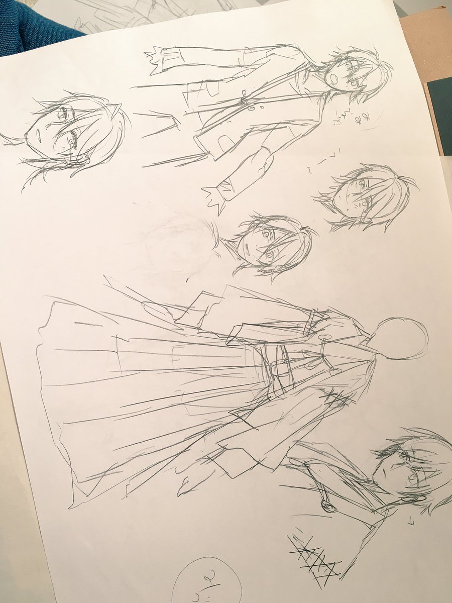 部屋の掃除してたら前に描かせていただいた他本丸の審神者さんのキャラデザや落書きが出てきた
いつのだろこれ 