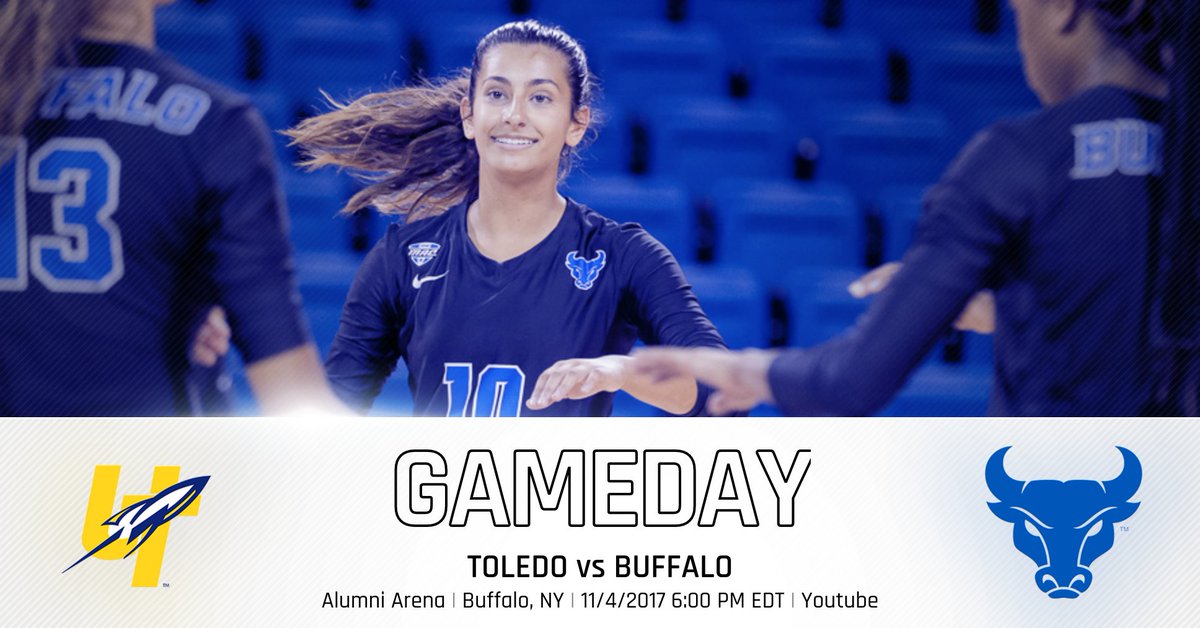 ubvolleyball's tweet photo. WE ARE BACK HOME!! Bulls host Toledo tonight at 6pm to open a three-match home stand! Come on Out! #UBhornsUP https://t.co/2ZNdQqJJpJ