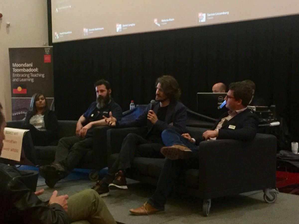 glamb3004's tweet photo. Panel 3 - artificial intelligence, drones, drug pricing @ Swinburne #TedMedSWIN https://t.co/s2S4a674By