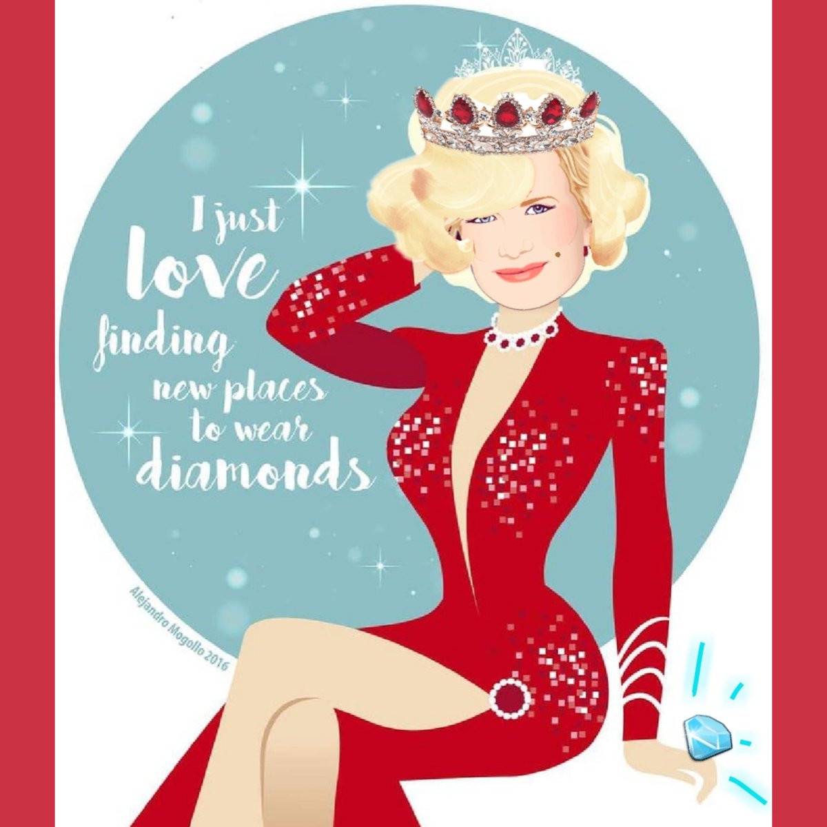 Lozza411's tweet photo. #SuperStarSaturday (my Sat) Channeling her inner #marilyn #msmonroe Glamming it up! #ladyintheredress 😍💞 ☄💖 @marybeth_evans1 @nbcdays https://t.co/cF7IwNPsjf