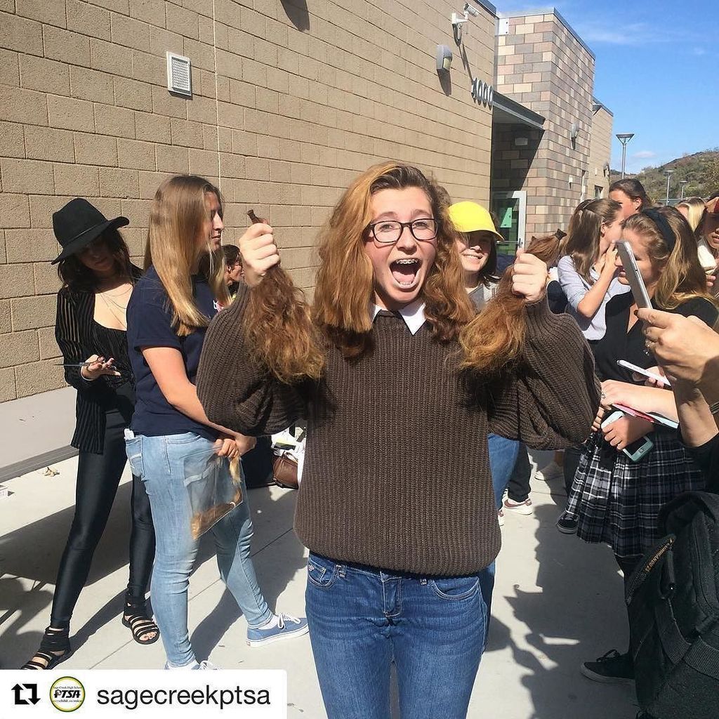 SCBobcats's tweet photo. Kuddos to Jordyn Ecoff for organizing a hair donation for her Genius Project! #thescstory18 #cusdlearns https://t.co/mmD5W7izA0 https://t.co/7QvBIDtJtI