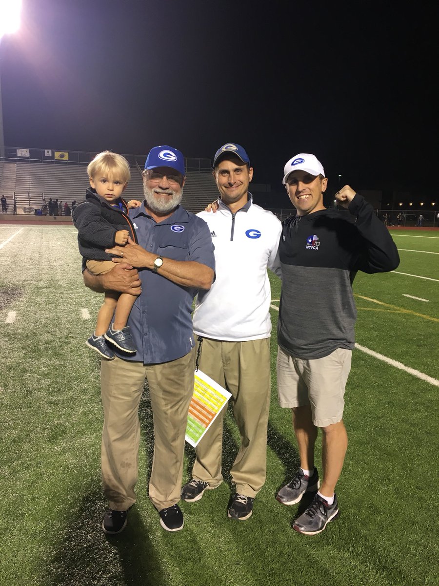 EricBartel's tweet photo. When he took the head coaching job, Dad said his goal was to lead the Gophers to the playoffs. Took 13 years, but he never quit. He’s tough! https://t.co/ptcieWQ3fo