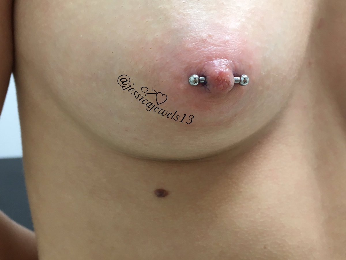got diagonal nipple piercings for Nipple Piercing Aftercare The Nipple ...
