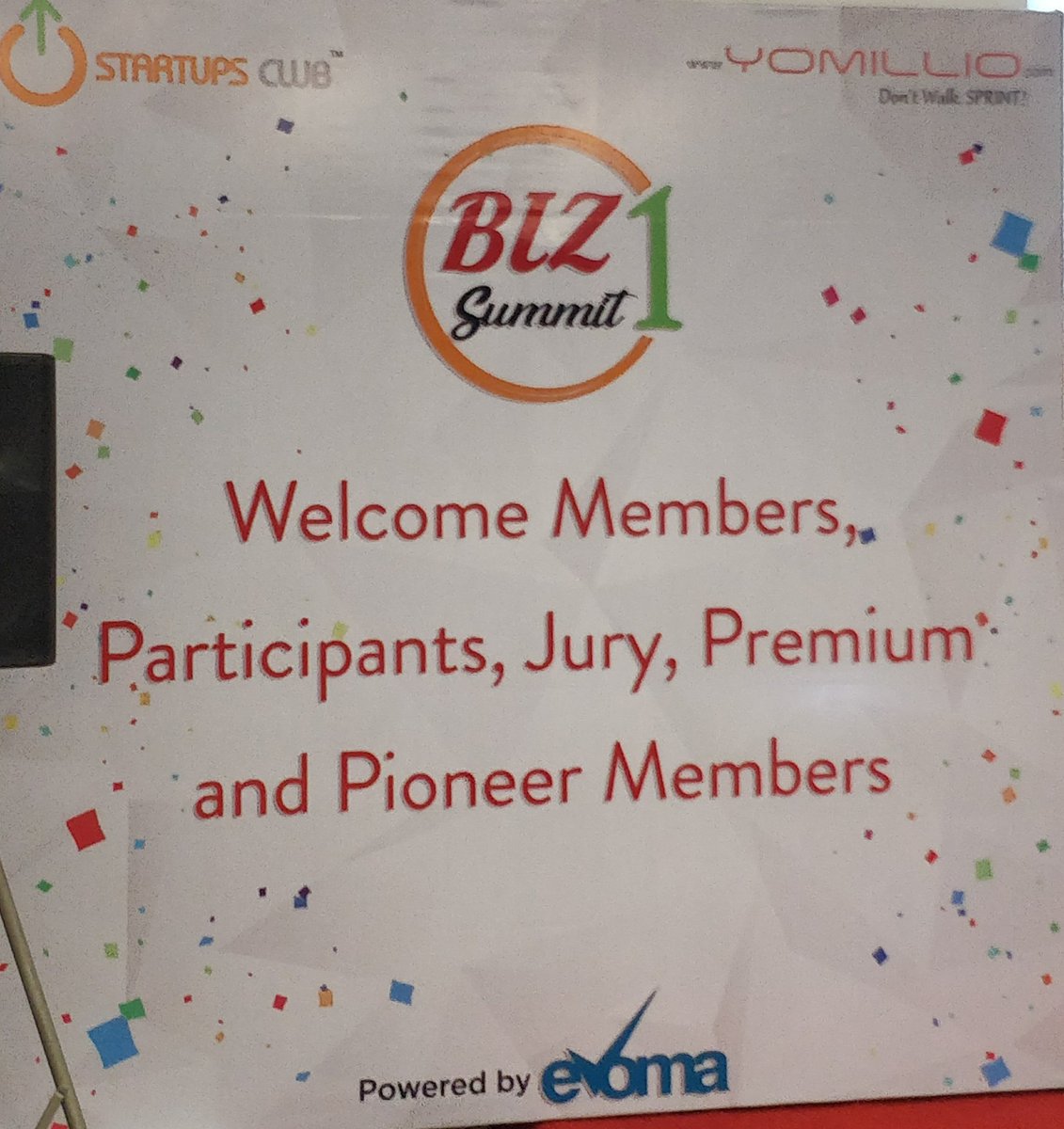 maheshneel's tweet photo. BizSummit by @yomillio off to a good start at @Evoma . Entrepreneurs and #startups eager to hear the keynote  from @hurryram https://t.co/8JaWBKvql8