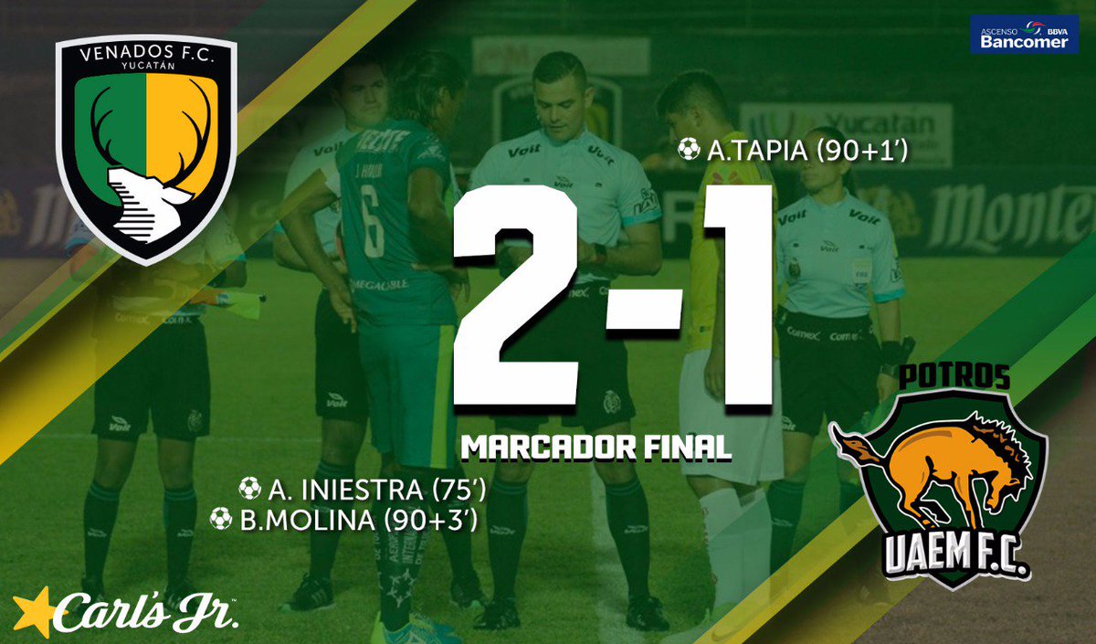 ¡¡Finaliza el partido!!.. ¡¡GANÓ EL VENADO!!
