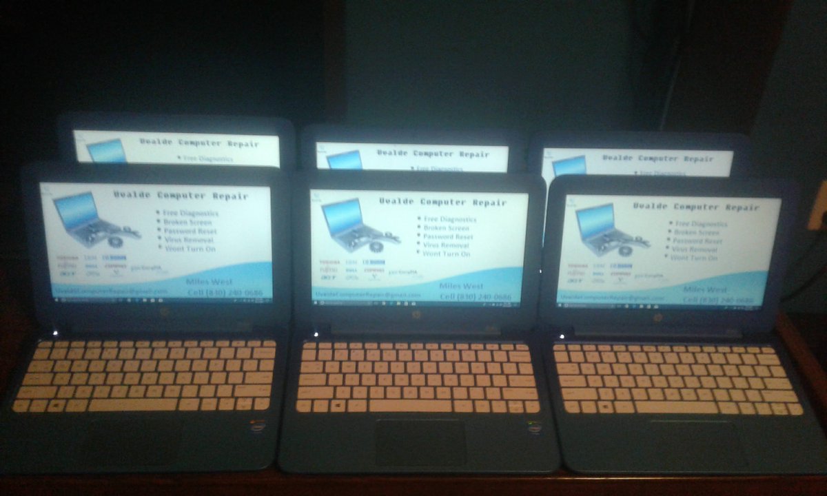 UvaldeRepair's tweet image. Need a new pc ? Here @UvaldeRepair  we have a few #Hpstream11 We take trade ins for old or broken computers Call or come by today..