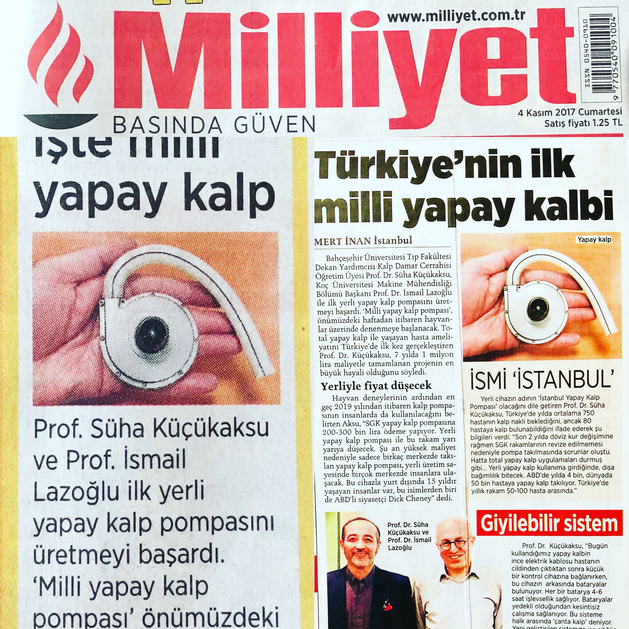 İlk yerli yapay kalp geliyor İlk yerli yapay kalp geliyor