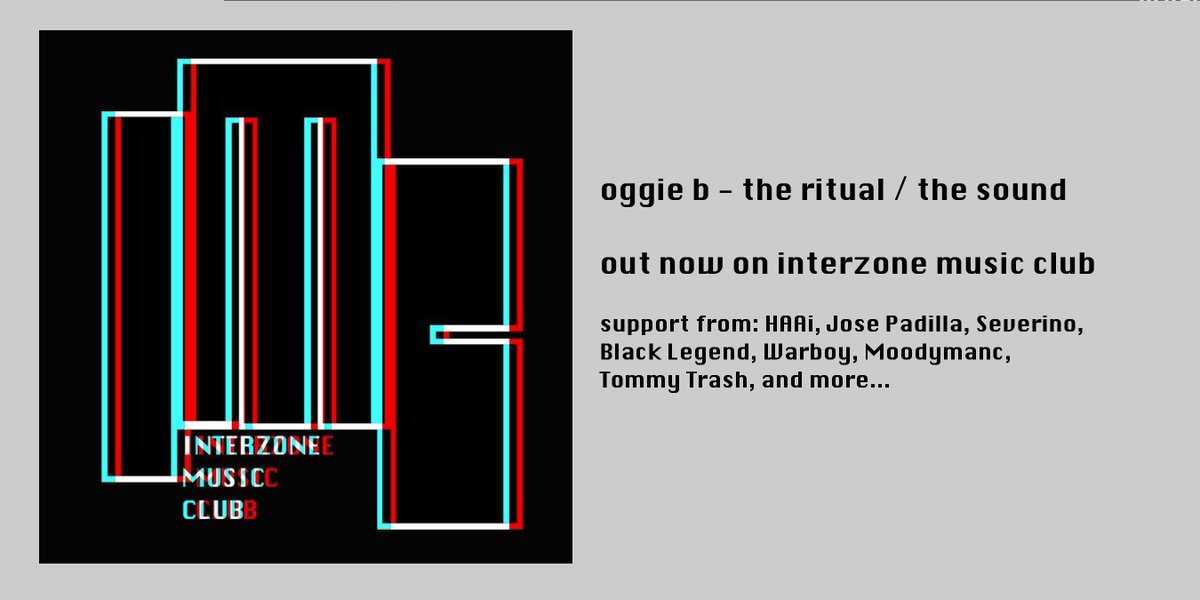 InterzoneMusicC's tweet image. New release! #OggieB - The Ritual/The Sound 
BEATPORT: goo.gl/1G2jCr
TRAXSOURCE: goo.gl/gt8azw
iTUNES: goo.gl/HJPP5d
SPOTIFY: goo.gl/XUS3Kv