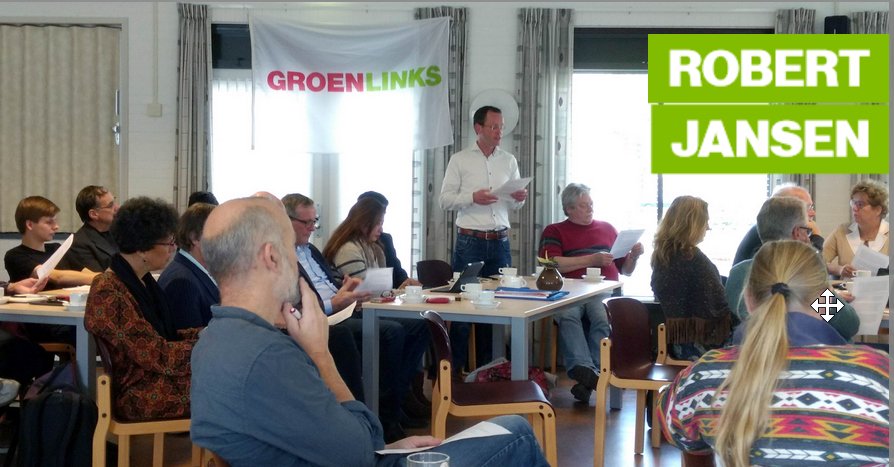 zo'n 50 enthousiaste aanwezigen uit gehele provincie bij  ledenvergadering #groenlinks Overijssel, met oa <a href="/GroeneJansen/">Robert Jansen</a> en <a href="/KeesSlingerland/">Kees Slingerland</a>