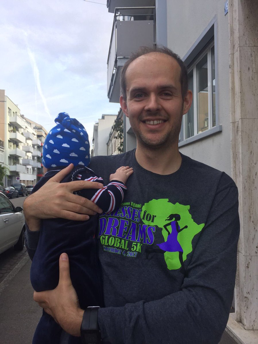 Just gave this little guy to his Mom and ran 5km for Girl Empowerment in Uganda. To support too check out fieldsofdreamsuganda.org