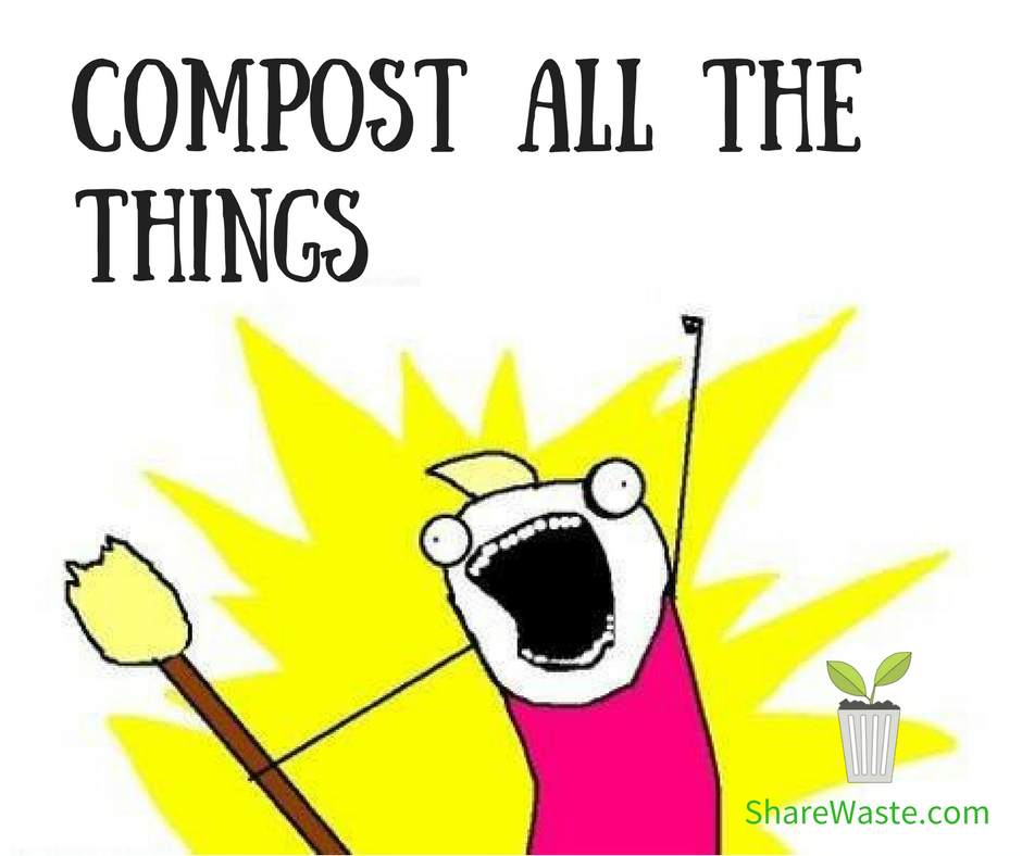 Compost all the things with <a href="/ShareWaste/">ShareWaste</a>! Join the free app and start turning kitchen scraps into rich soil.