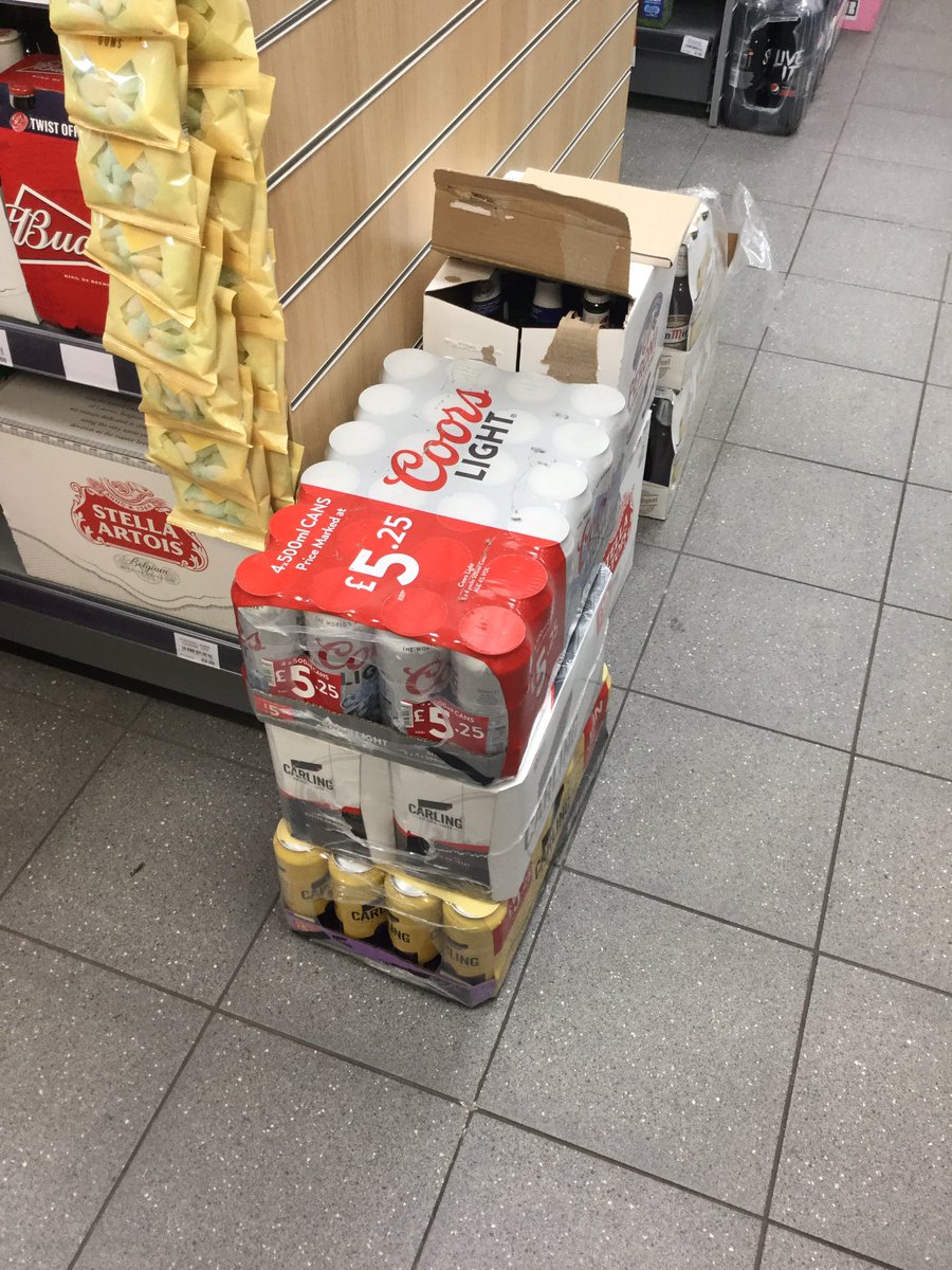 PowerforceMC46's tweet photo. Carling Black fruits, 10 pint cans for £10 &amp; coors light 500ml now in stock at Spar service station GL2 9DJ @PowerforceMCNSM @MolsonCoors https://t.co/lOosk2leXS