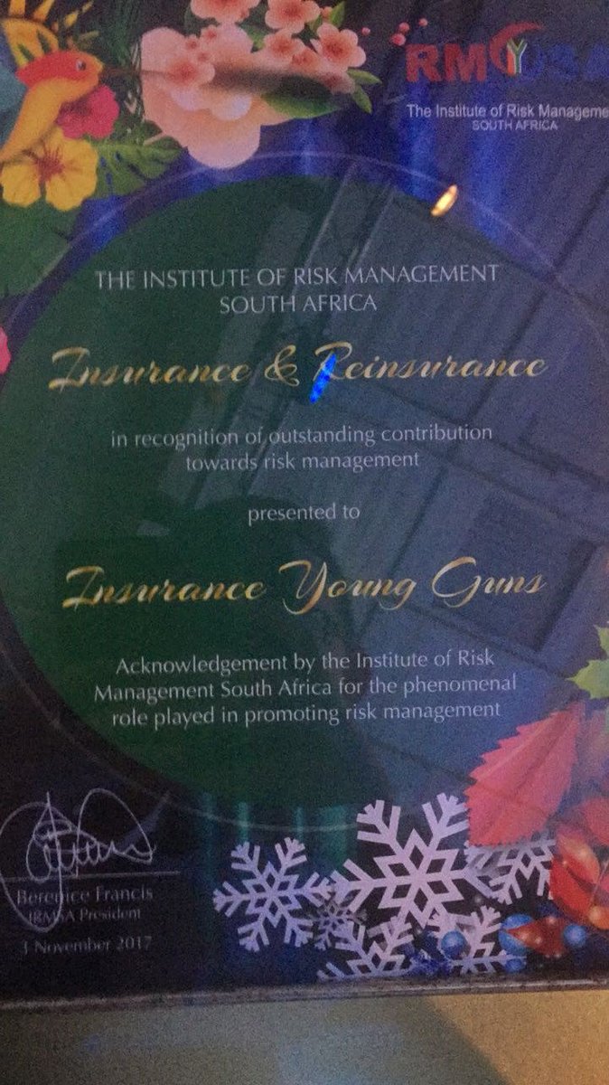 RISKAFRICA_Mag's tweet image. Congrats to The Insurance Young Guns (IYG) for picking up the gold at last night's 2017 IRMSA Risk Management Awards ceremony 1/2