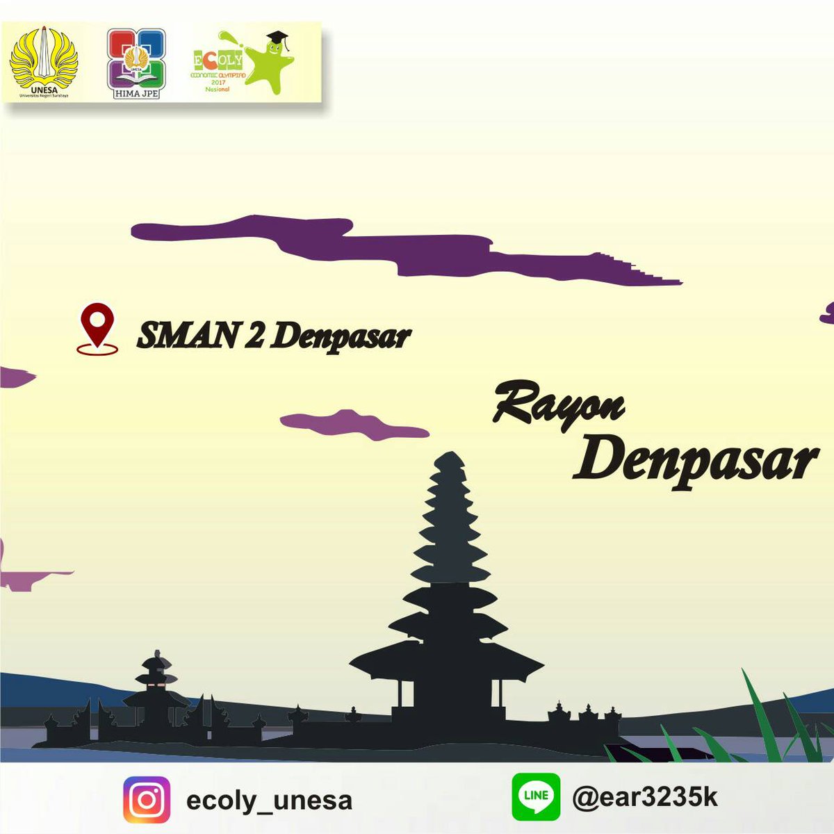 ecolyunesa's tweet photo. Holla pejuang ecoly 2017! 
Simak yuk tempat babak penyisihan ECOLY 2017 di rayon-rayon kalian!
(3) https://t.co/kb24beoakL