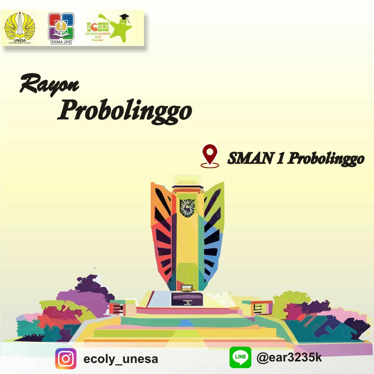 ecolyunesa's tweet photo. Holla pejuang ecoly 2017! 
Simak yuk tempat babak penyisihan ECOLY 2017 di rayon-rayon kalian!
(4) https://t.co/fF73Wd2stW