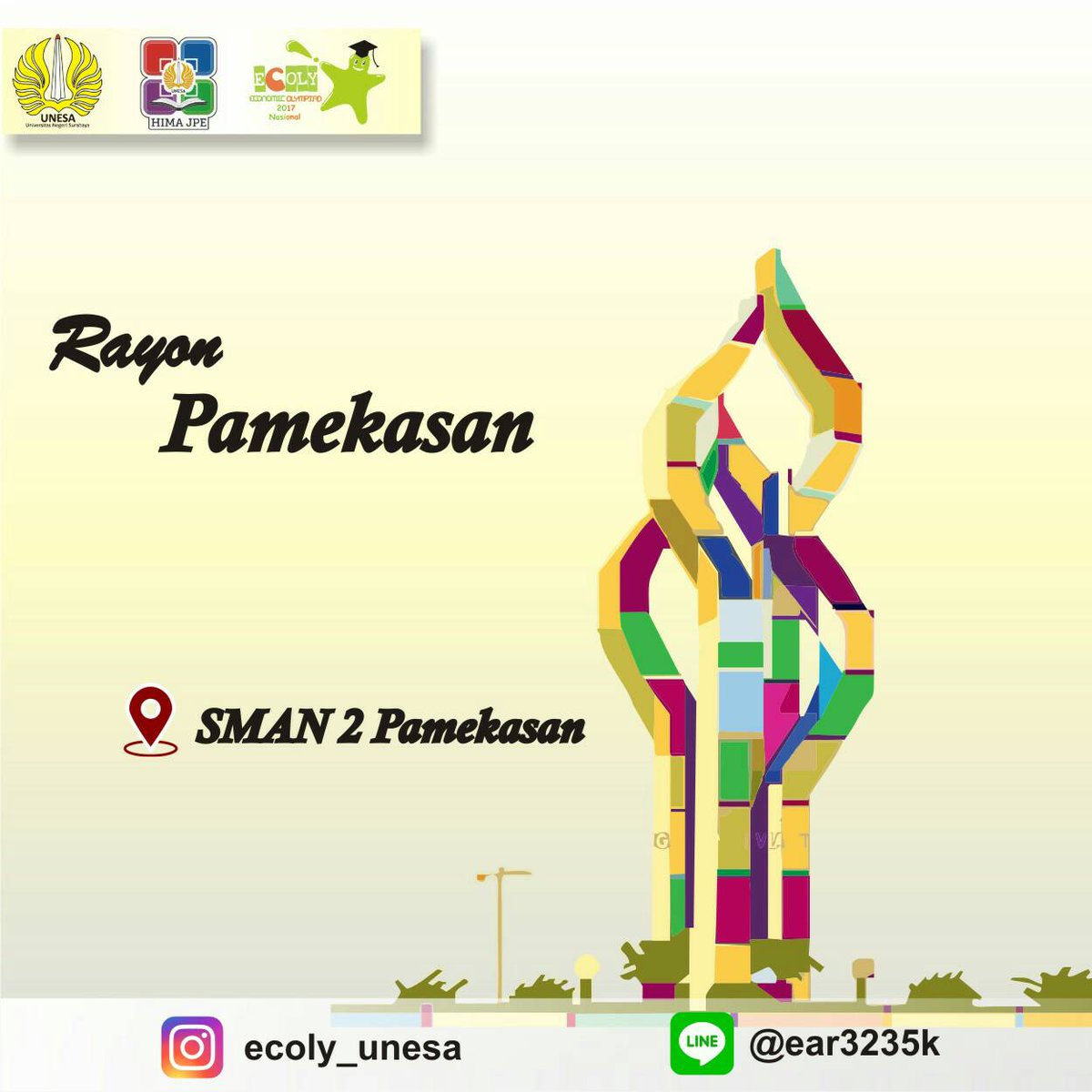 ecolyunesa's tweet photo. Holla pejuang ecoly 2017! 
Simak yuk tempat babak penyisihan ECOLY 2017 di rayon-rayon kalian!
(5) https://t.co/mSUtp02SLC