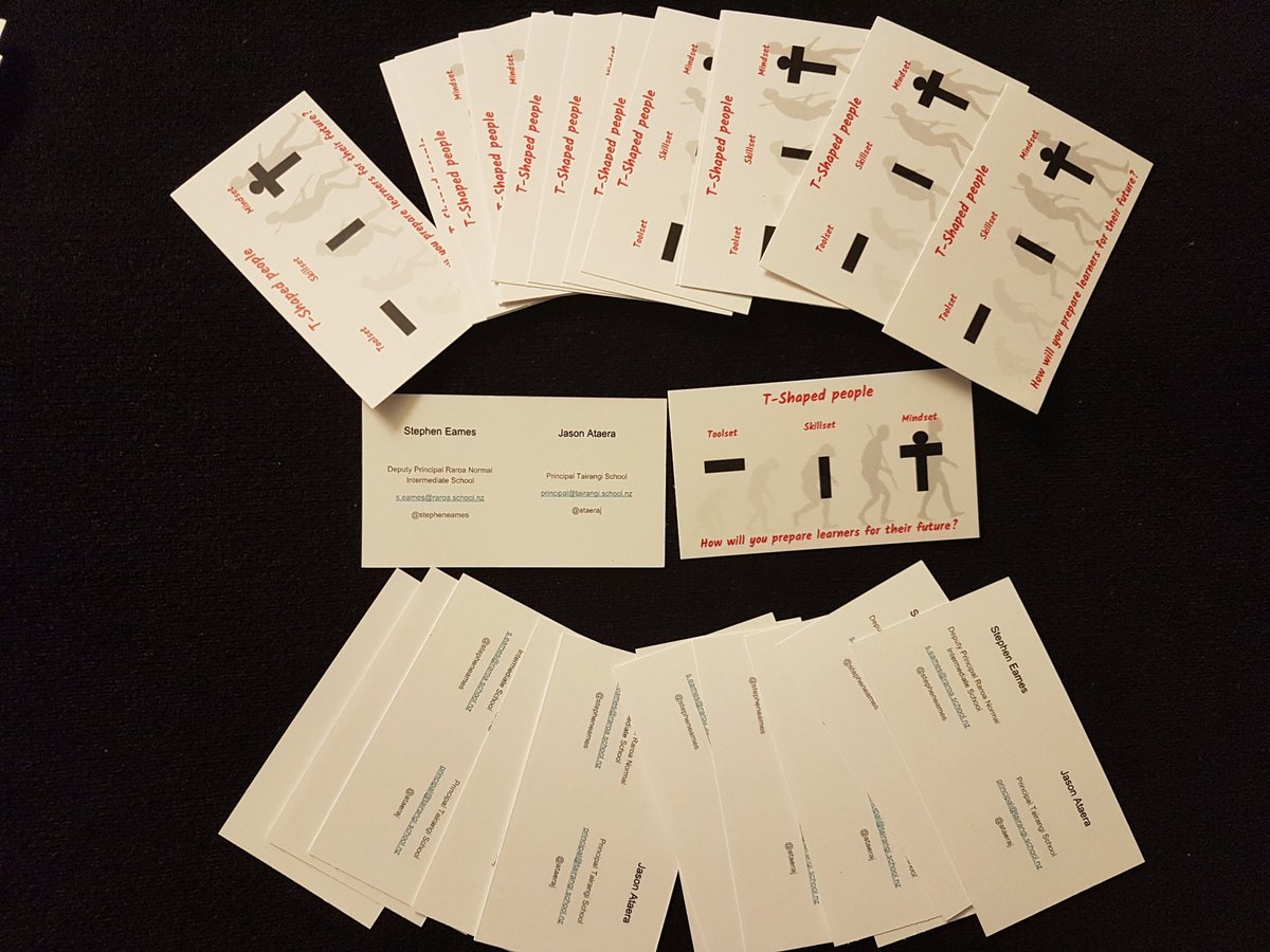 ataeraj's tweet photo. Toolset Skillset Mindset presentation on a business card. Can't wait @stepheneames #AMLE2017 #raroa #tairangi https://t.co/8by2o1TvlL