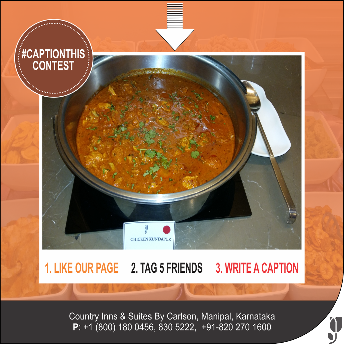 CountryinnM's tweet photo. Submit your creative caption and comment below using the hashtags- #CaptionThis #CIS #Manipal to win attractive deals and coupons. https://t.co/u3xuaN2hL2
