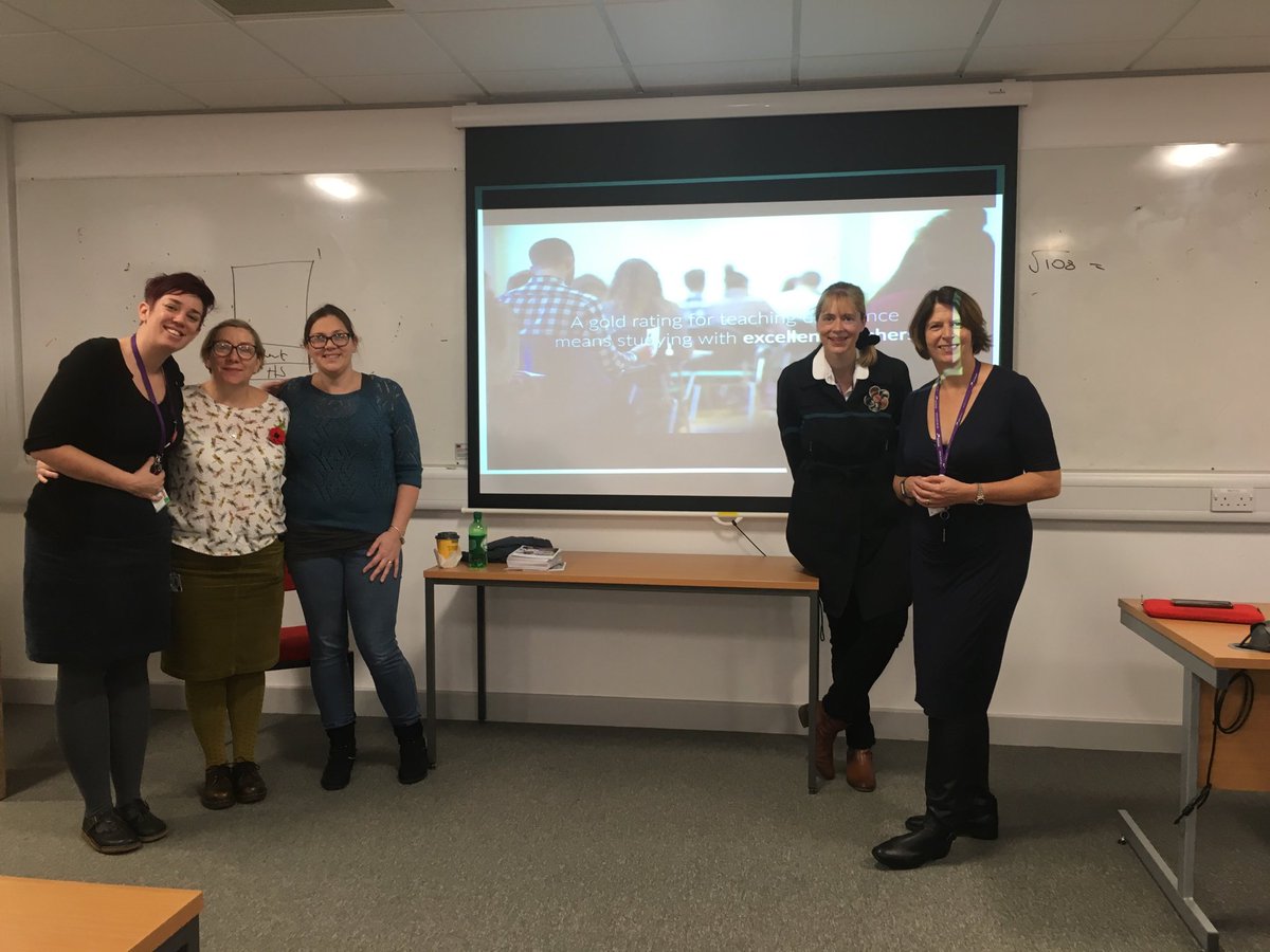 The nursing team ready to welcome you to our nursing talk and tour! Come and see us <a href="/portsmouthuni/">University of Portsmouth</a> open day! #realopportunities