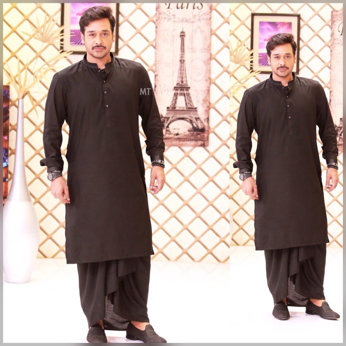 Blackeyez17's tweet photo. Whaaaaaaa whaaaaaaa desi munda looking aala in #dhotikurta 🖤🌟 aaj v sub nu #pechyeee chad dita #sadye hero ne 😍♥️🙃 @faysalquraishi https://t.co/0r7QACk6QL
