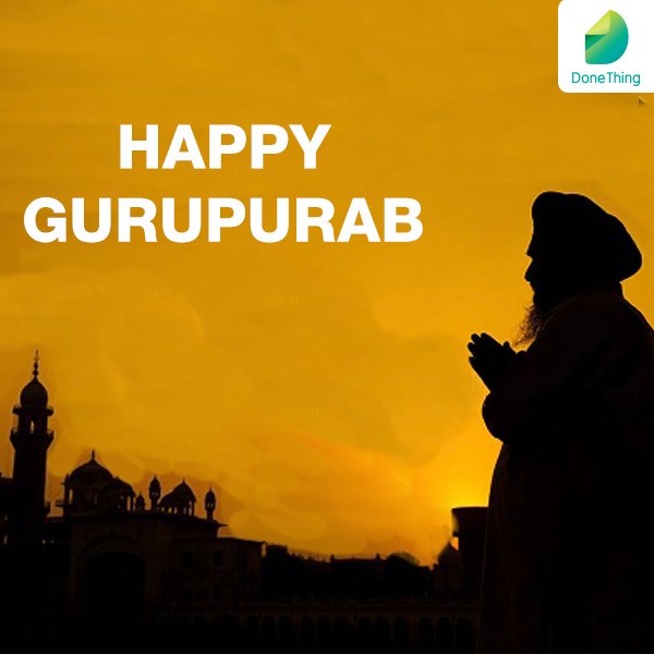 On this day, May Guru Nanak Ji fill your life with love, compassion, &amp; empathy. DoneThing wishes you all a #HappyGurpurab #GuruNanakJayanti