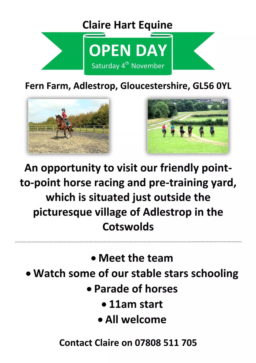 Morning all, we're all set for our Open Day, although we would like the rain to stop - please! See you later #fernfarm #adlestrop