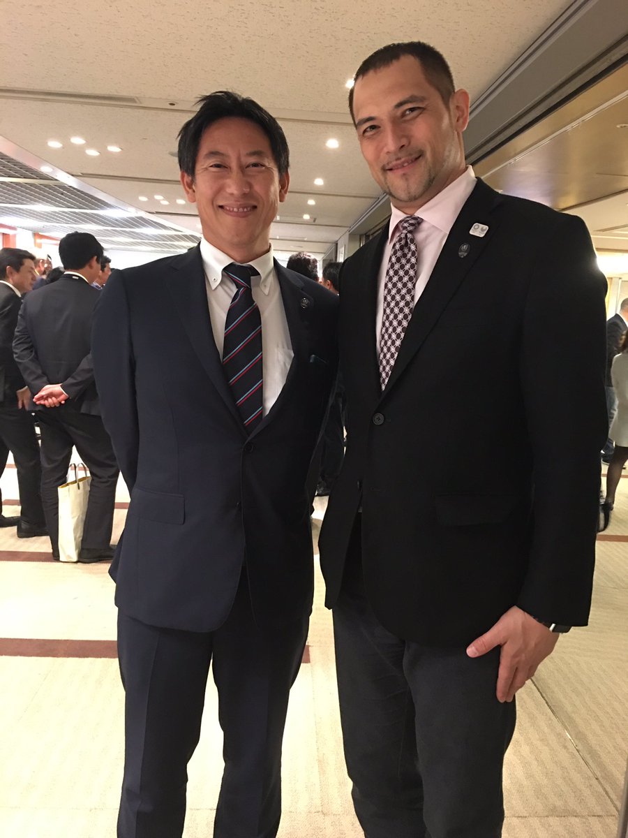 Koji Murofushi Phd 室伏広治 A Twitter ラグビー日本対オーストラリア戦にて 鈴木大地長官にお会いしました Daichi55 Worldrugby Jp