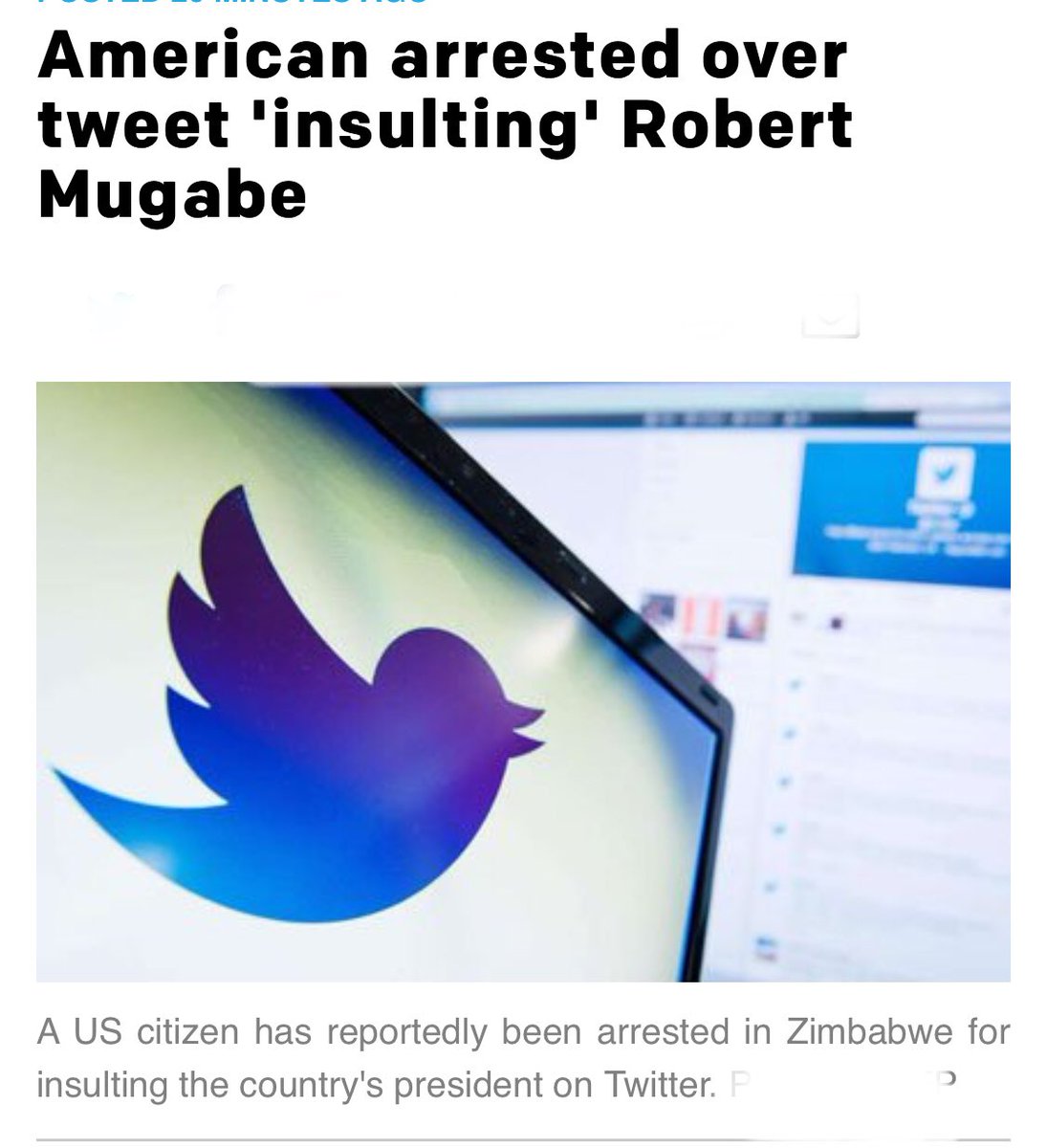 wa_kahugu's tweet photo. #ADespot
Huh! Another mad man crosses a red line of another mad man!
Mugabe with his “Wobbling” legs enters into a very thin ice! https://t.co/QaQgboyi4d