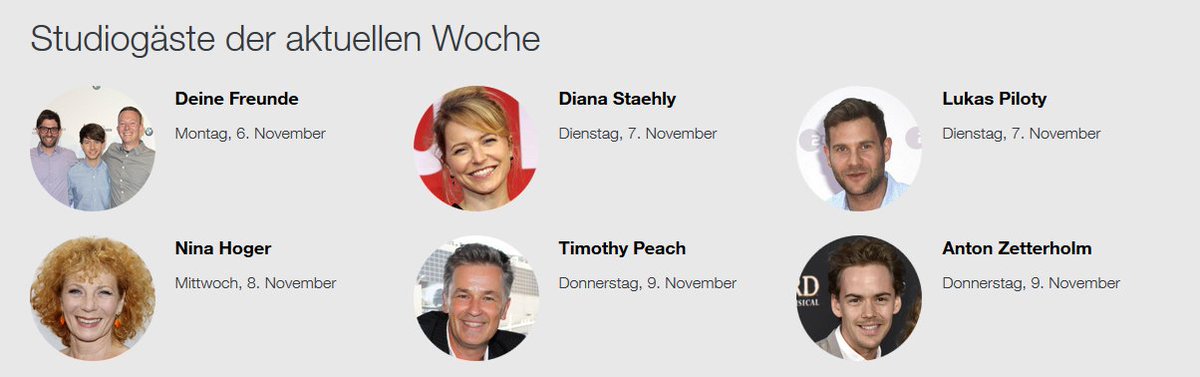 nächste Woche Donnerstag ZDF "Volle Kanne" gucken - dort wird wohl <a href="/antonzetterholm/">Anton Zetterholm</a> zu Gast sein :) fernsehserien.de/volle-kanne-se…