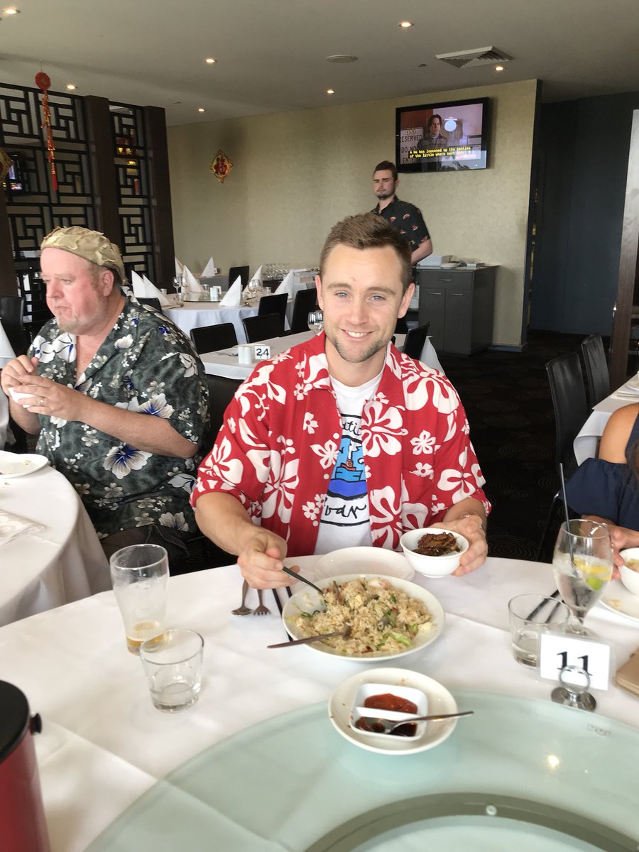 liamtapper's tweet photo. My first ever #KingWan experience came on my last day working @Cronulla_Sharks. Safe to say @BuzzRothfield it was 10/10! https://t.co/MDdepFjGLO