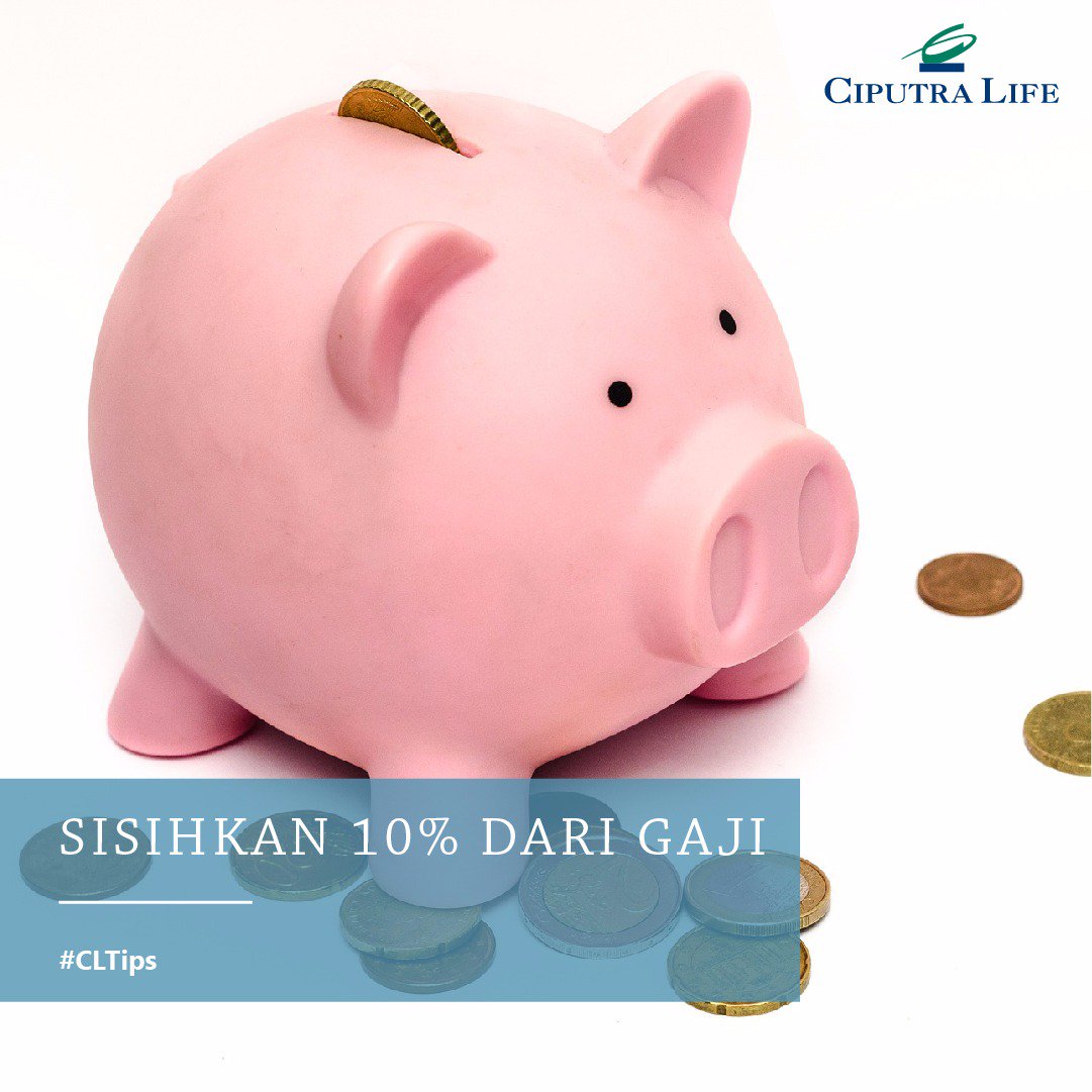 ciputra_life's tweet photo. Mumpung masih tanggal muda dan aroma gajian masih semerbak, sebisa mungkin sisihkan 10% dari total gaji yang kamu terima, C'Lifers. #CLInfo https://t.co/0MNBh7Hzls