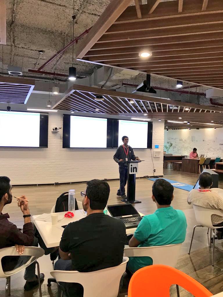 ventybeauty's tweet photo. Zeal Vora talking about security in Payments #piemeetup Infrastructure Engineering at scale @LinkedInIndia @LinkedInEng #linkedinlife https://t.co/fiM7xnXJE7