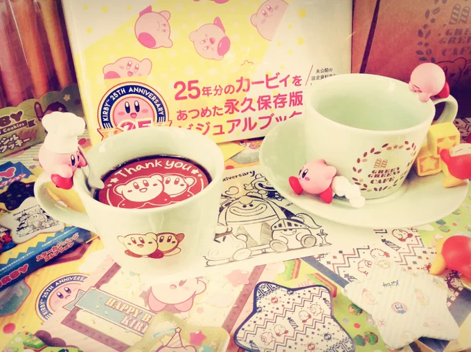 カービィミュージアム行ってきました～!
フロア全体がカービィ一色で最高に可愛かったです!
ひっそりとお祝いイラストも描いてきました…! 