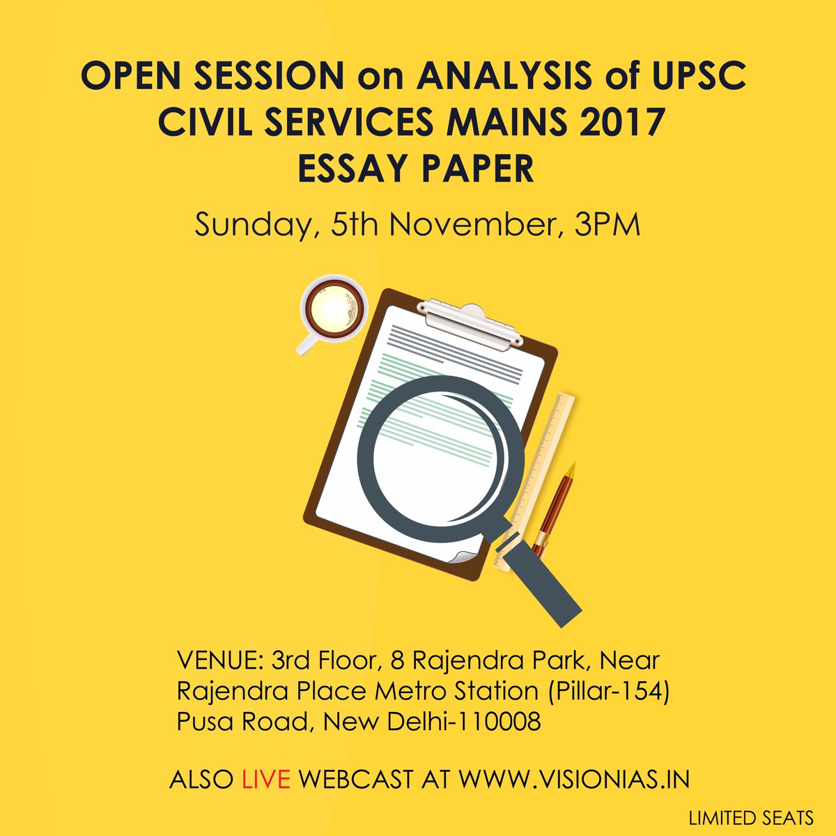 Vision_IAS's tweet photo. Join us tomorrow.
#VisionIAS #VisionIASOpenSession https://t.co/Vs8vsC9QuW