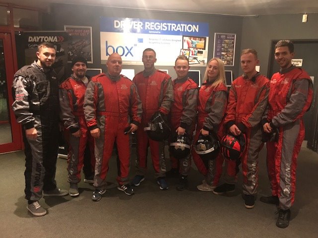 BSMNissan's tweet photo. Leeanne &amp; her techs enjoyed racing last night, Apprentice George showing our mastertechs how its done#teambonding#recognition @vertumotors https://t.co/BmIyck8lcT