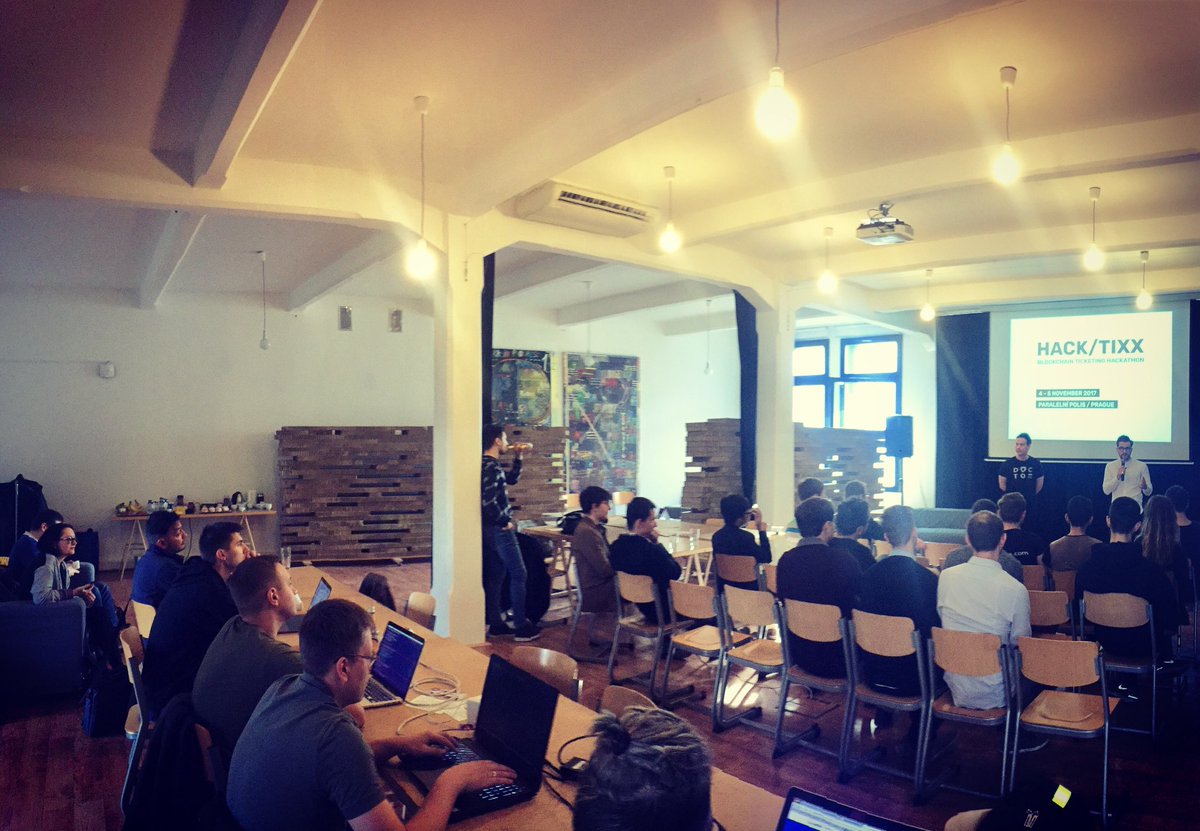 hacktixx's tweet photo. And we're off! #hacktixx has begun! What an exciting day for what will be the first of many HACK/TIXX #hackathons! 🚀💡💻📸☕️🍺 https://t.co/V3JgX0ts0M