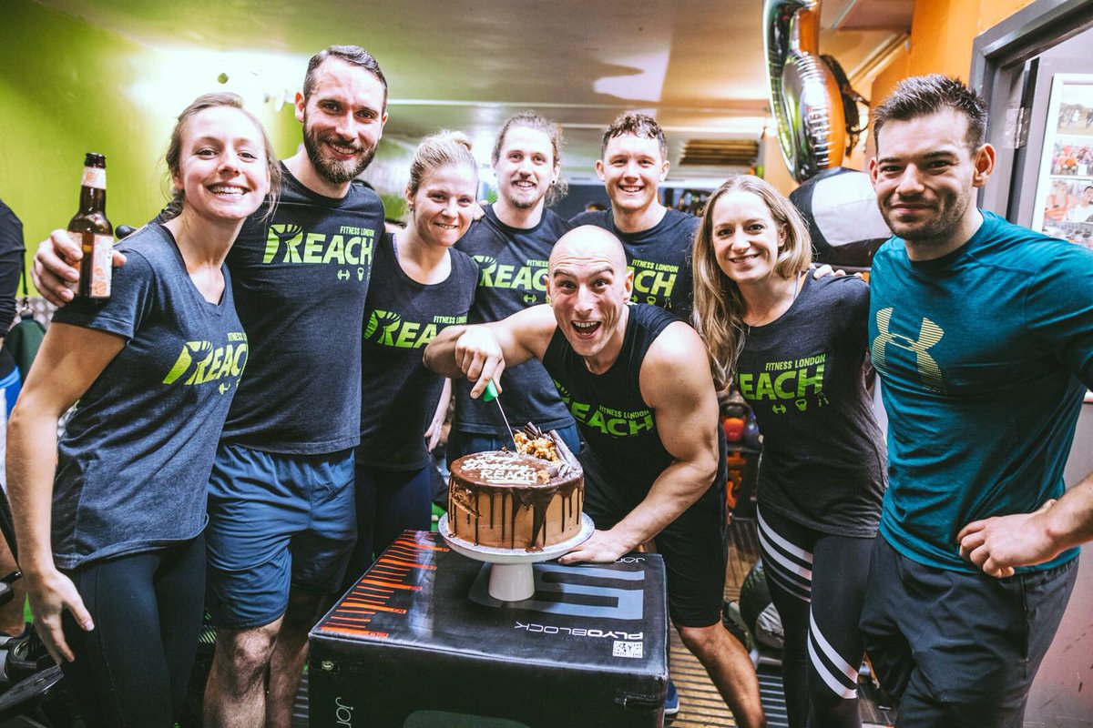 ReachFitnessGym's tweet photo. Making London Sweat Since 2011 🙌 We Are 6 Years Young Today! Epic Scenes At HQ For #Reach6 Workout! Now Let’s Party 🎈🍾💪 https://t.co/TSxXwXo4T1
