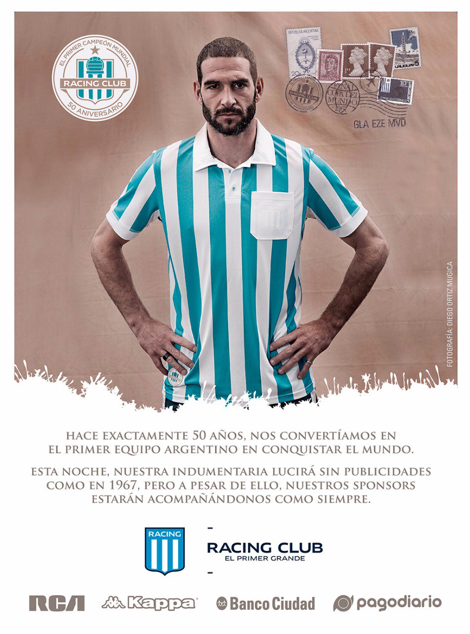 Primera camiseta online de racing