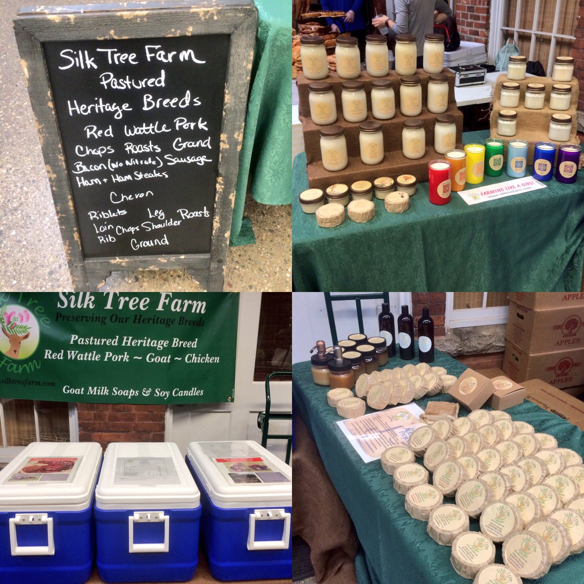 Silk Tree Farm is @pawtucketwintertimefarmersmarket #buylocal #rifarms #heritagebreed #farmersmarket #silktreefarm
